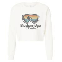 Breckenridge Colorado Ski Mountain Skiing Cropped Pullover Crew