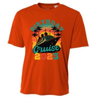 Birthday Cruise Squad Party Family Matching Cruise Ship Gift Cooling Performance Crew T-Shirt