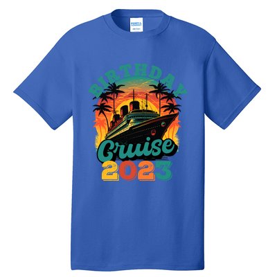 Birthday Cruise Squad Party Family Matching Cruise Ship Gift Tall T-Shirt