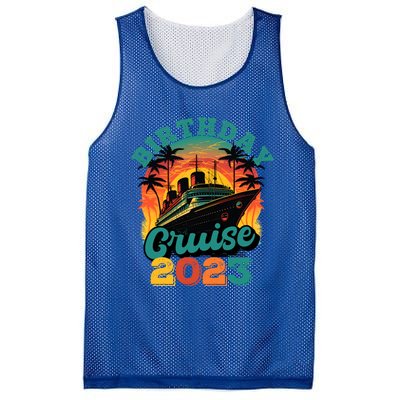 Birthday Cruise Squad Party Family Matching Cruise Ship Gift Mesh Reversible Basketball Jersey Tank