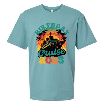 Birthday Cruise Squad Party Family Matching Cruise Ship Gift Sueded Cloud Jersey T-Shirt