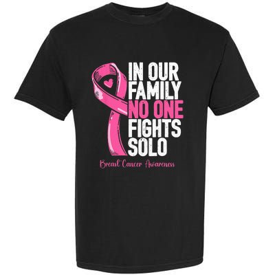 Breast Cancer Support Pink Family Breast Cancer Awareness Garment-Dyed Heavyweight T-Shirt