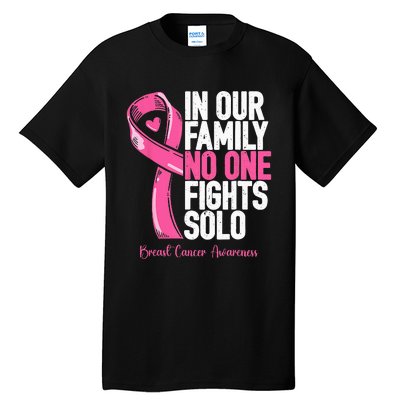 Breast Cancer Support Pink Family Breast Cancer Awareness Tall T-Shirt