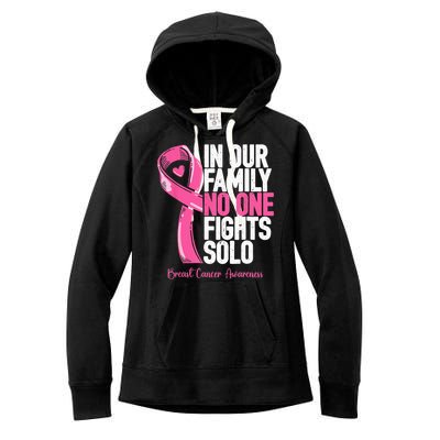 Breast Cancer Support Pink Family Breast Cancer Awareness Women's Fleece Hoodie