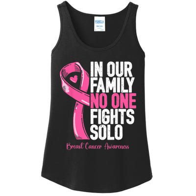 Breast Cancer Support Pink Family Breast Cancer Awareness Ladies Essential Tank