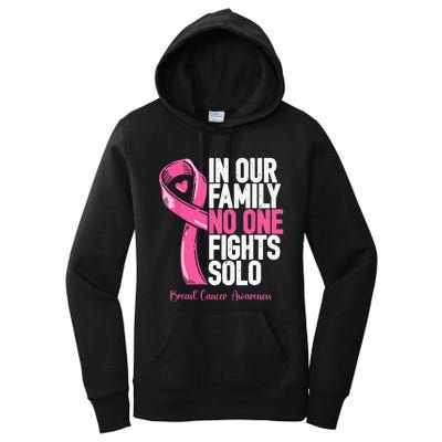 Breast Cancer Support Pink Family Breast Cancer Awareness Women's Pullover Hoodie