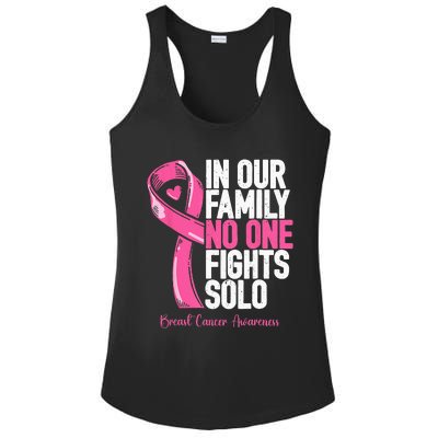 Breast Cancer Support Pink Family Breast Cancer Awareness Ladies PosiCharge Competitor Racerback Tank