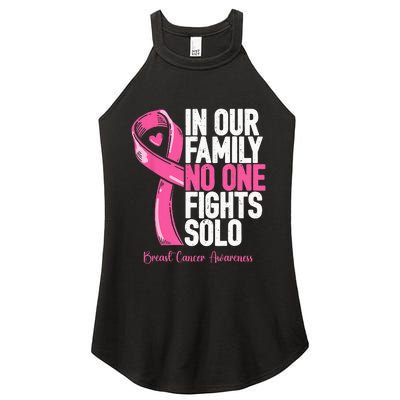 Breast Cancer Support Pink Family Breast Cancer Awareness Women's Perfect Tri Rocker Tank