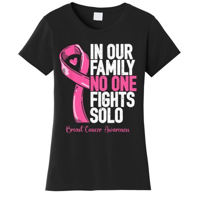 Breast Cancer Support Pink Family Breast Cancer Awareness Women's T-Shirt