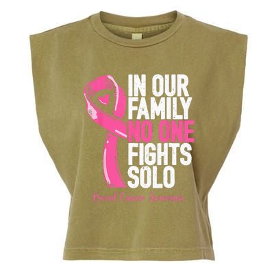 Breast Cancer Support Pink Family Breast Cancer Awareness Garment-Dyed Women's Muscle Tee