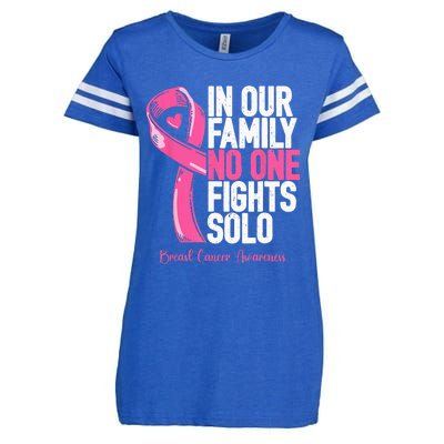 Breast Cancer Support Pink Family Breast Cancer Awareness Enza Ladies Jersey Football T-Shirt