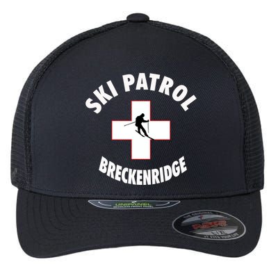 Breckenridge Colorado Ski Patrol Gift Flexfit Unipanel Trucker Cap