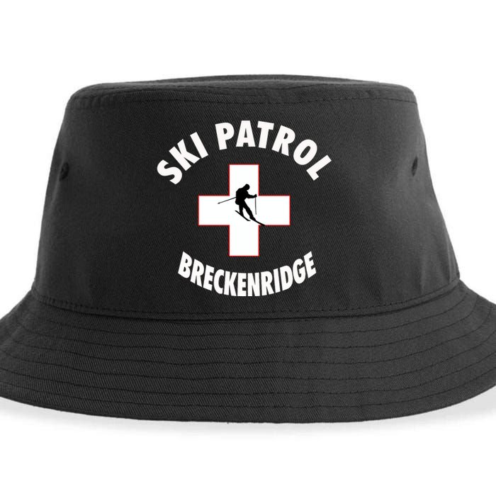 Breckenridge Colorado Ski Patrol Gift Sustainable Bucket Hat