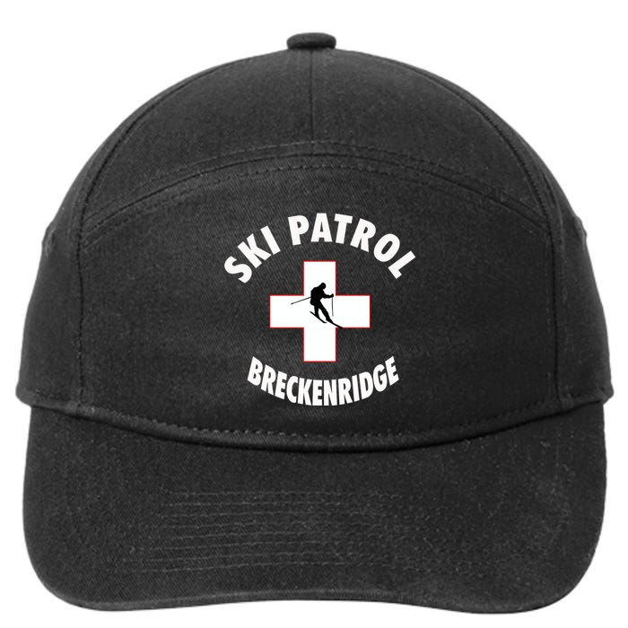 Breckenridge Colorado Ski Patrol Gift 7-Panel Snapback Hat