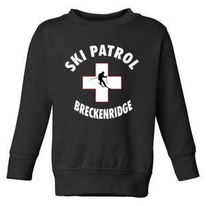 Breckenridge Colorado Ski Patrol Gift Toddler Sweatshirt