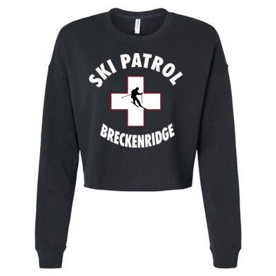 Breckenridge Colorado Ski Patrol Gift Cropped Pullover Crew