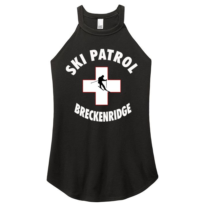 Breckenridge Colorado Ski Patrol Gift Women's Perfect Tri Rocker Tank