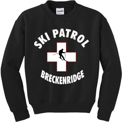 Breckenridge Colorado Ski Patrol Gift Kids Sweatshirt