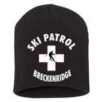 Breckenridge Colorado Ski Patrol Gift Short Acrylic Beanie