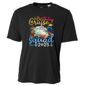 Birthday Cruise Squad 2025 Family Cruise Vacation Birthday Cooling Performance Crew T-Shirt