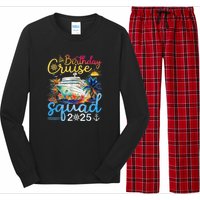 Birthday Cruise Squad 2025 Family Cruise Vacation Birthday Long Sleeve Pajama Set