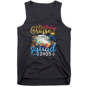 Birthday Cruise Squad 2025 Family Cruise Vacation Birthday Tank Top