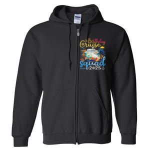 Birthday Cruise Squad 2025 Family Cruise Vacation Birthday Full Zip Hoodie