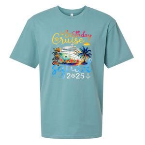 Birthday Cruise Squad 2025 Family Cruise Vacation Birthday Sueded Cloud Jersey T-Shirt