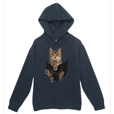 Brown Cat Sits In Pocket TShirt Cats Tee Shirt Gifts Urban Pullover Hoodie