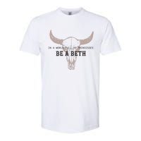 Boho Cow Skull Howdy Wild West Softstyle CVC T-Shirt