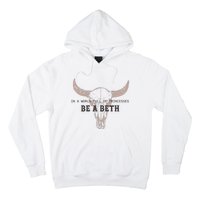 Boho Cow Skull Howdy Wild West Hoodie