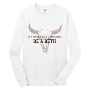 Boho Cow Skull Howdy Wild West Tall Long Sleeve T-Shirt