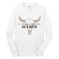 Boho Cow Skull Howdy Wild West Tall Long Sleeve T-Shirt