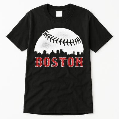 boston city skyline baseball Tall T-Shirt