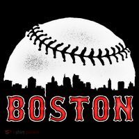 boston city skyline baseball Premium T-Shirt