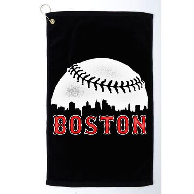 boston city skyline baseball Golf Towel