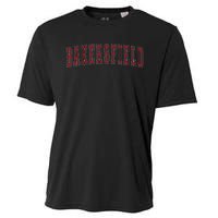 Bakersfield California Souvenir Vacation College Style Red Cooling Performance Crew T-Shirt