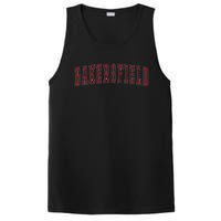 Bakersfield California Souvenir Vacation College Style Red PosiCharge Competitor Tank