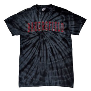 Bakersfield California Souvenir Vacation College Style Red Tie-Dye T-Shirt