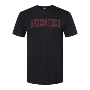 Bakersfield California Souvenir Vacation College Style Red Softstyle CVC T-Shirt