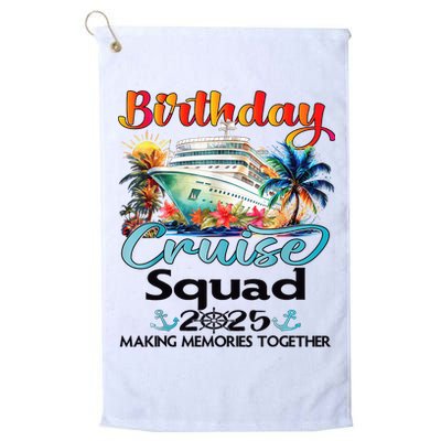 Birthday Cruise Squad 2025 Friends Family Vacation Matching Golf Towel