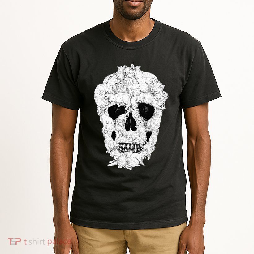 Best Cat Skull Halloween Skeleton Cat Lover Tall T-Shirt