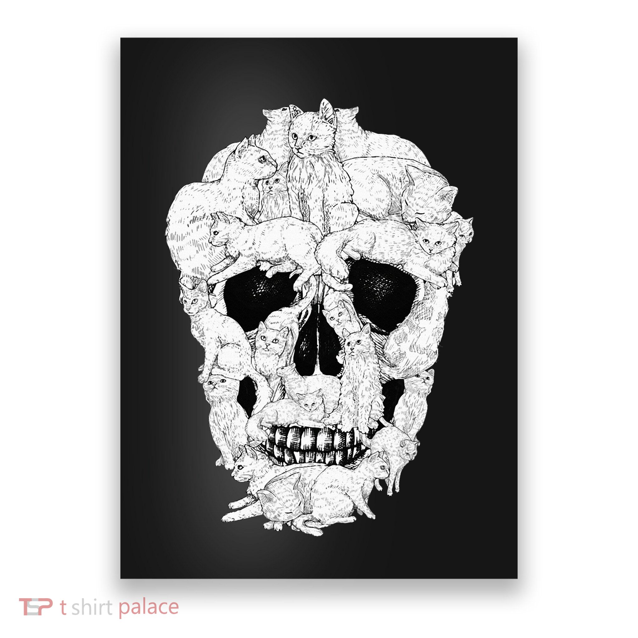 Best Cat Skull Halloween Skeleton Cat Lover Poster