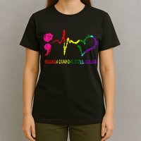 Broken Crayons Still Color Mental Health Awareness Semicolon T-Shirt