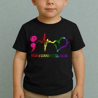 Broken Crayons Still Color Mental Health Awareness Semicolon Toddler T-Shirt