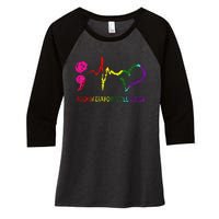 Broken Crayons Still Color Mental Health Awareness Semicolon Women's Tri-Blend 3/4-Sleeve Raglan Shirt