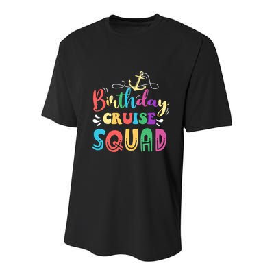 Birthday Cruise Squad Lover Happy To Me Captain King Queen Meaningful Gift Youth Performance Sprint T-Shirt