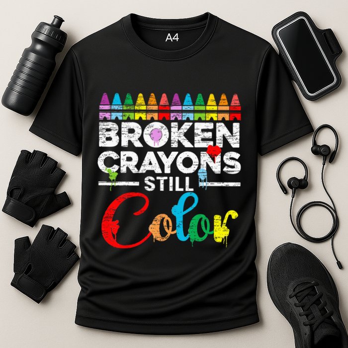 Broken Crayons Still Color Mental Health Awareness Supporter Performance Shirt