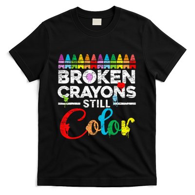 Broken Crayons Still Color Mental Health Awareness Supporter T-Shirt