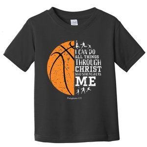 Basketball Christian Soar On Wings Like Eagles Religious Toddler T-Shirt